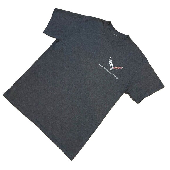 Corvette graphic t-shirt, charcoal gray, great pre-loved condition, men's size L - Picture 3 of 7